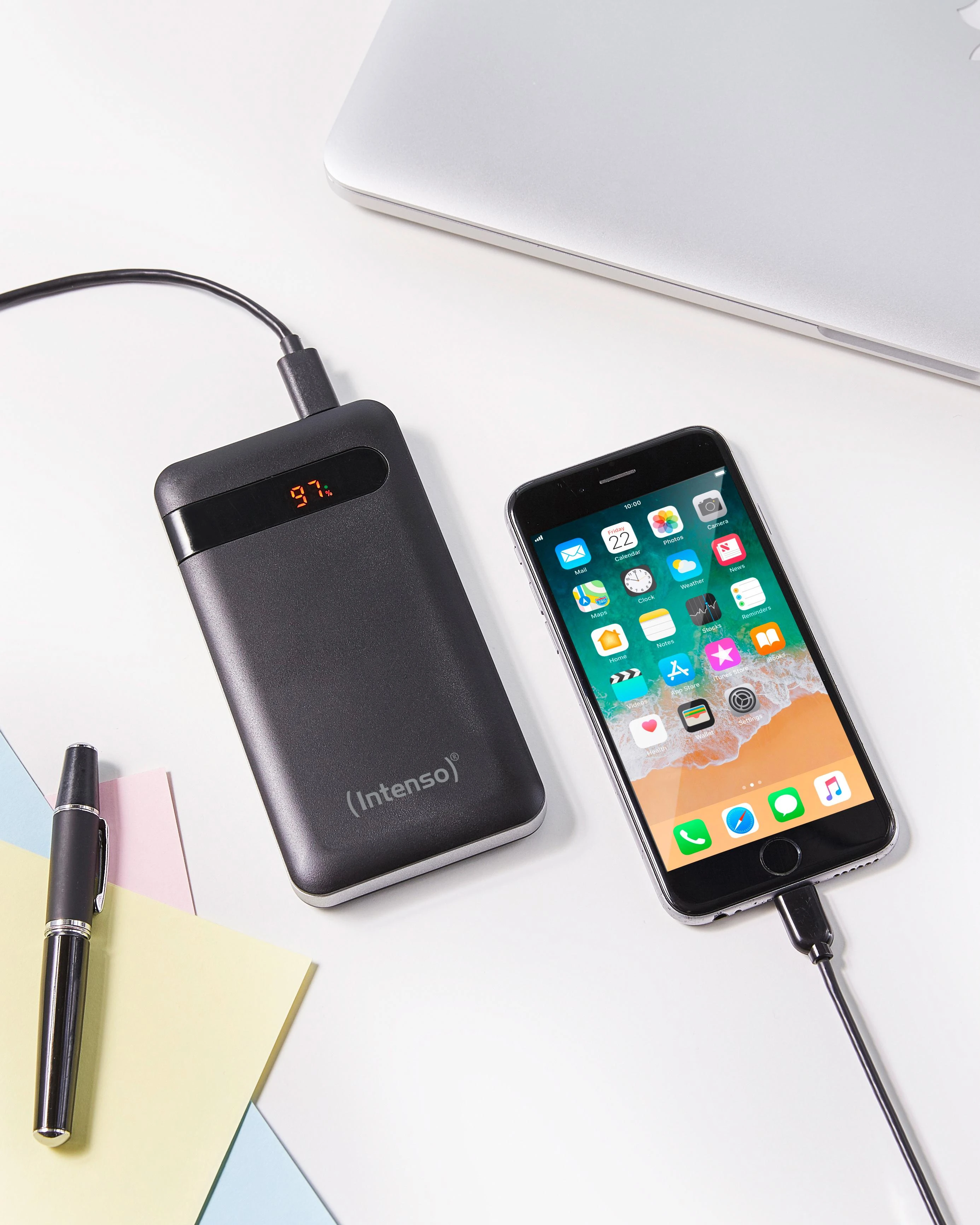 Intenso Išorinė baterija USB 10000MAH antracito spalvos 7332330 Intensyvus