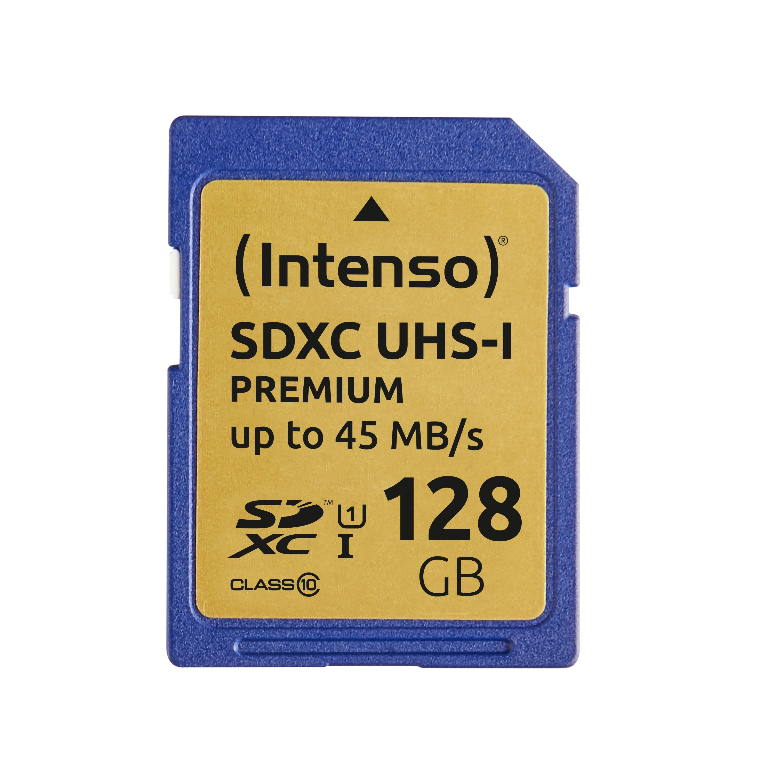 Atminties kortelė Intenso SDXC kortelė 128GB Class 10 UHS-I Premium