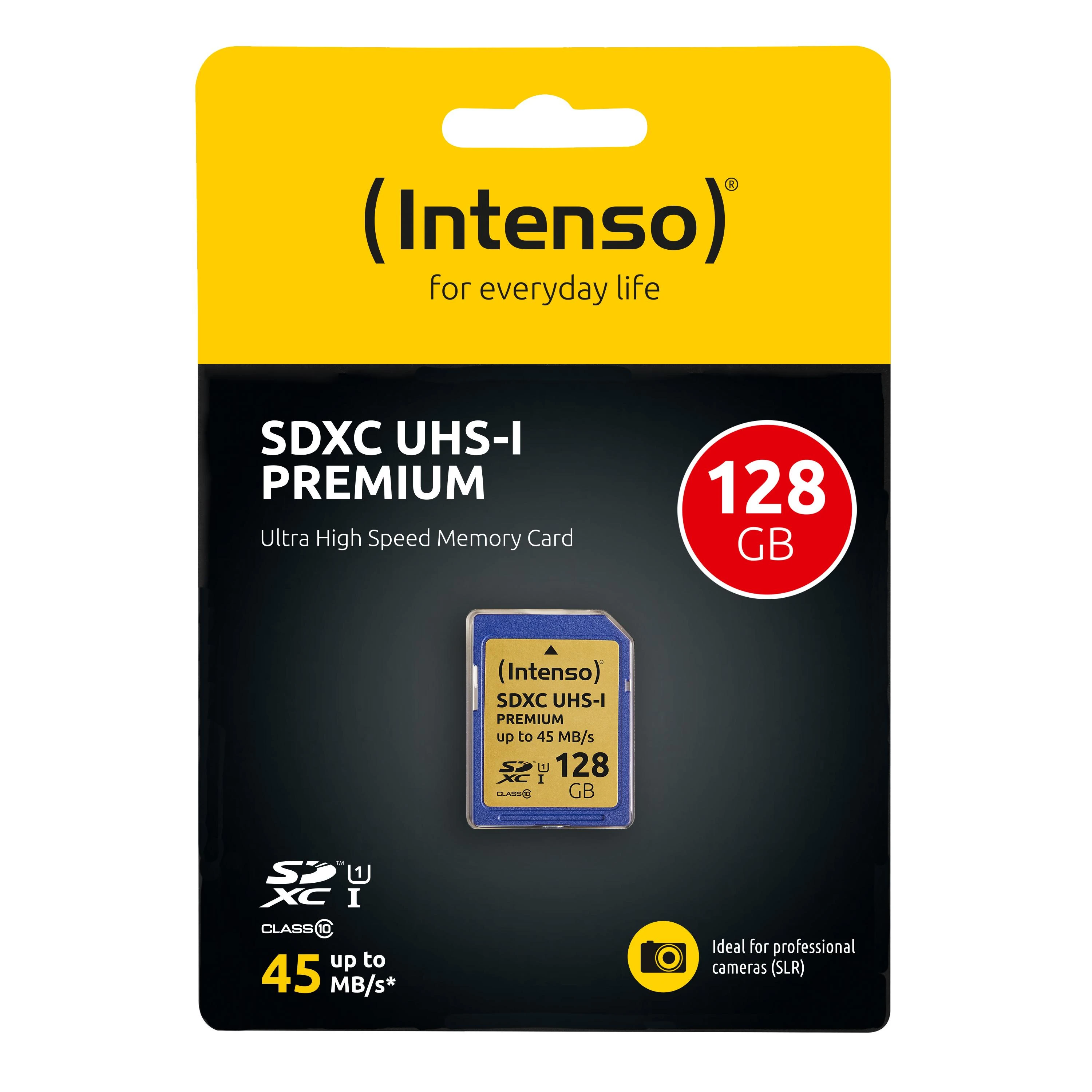 Atminties kortelė Intenso SDXC kortelė 128GB Class 10 UHS-I Premium