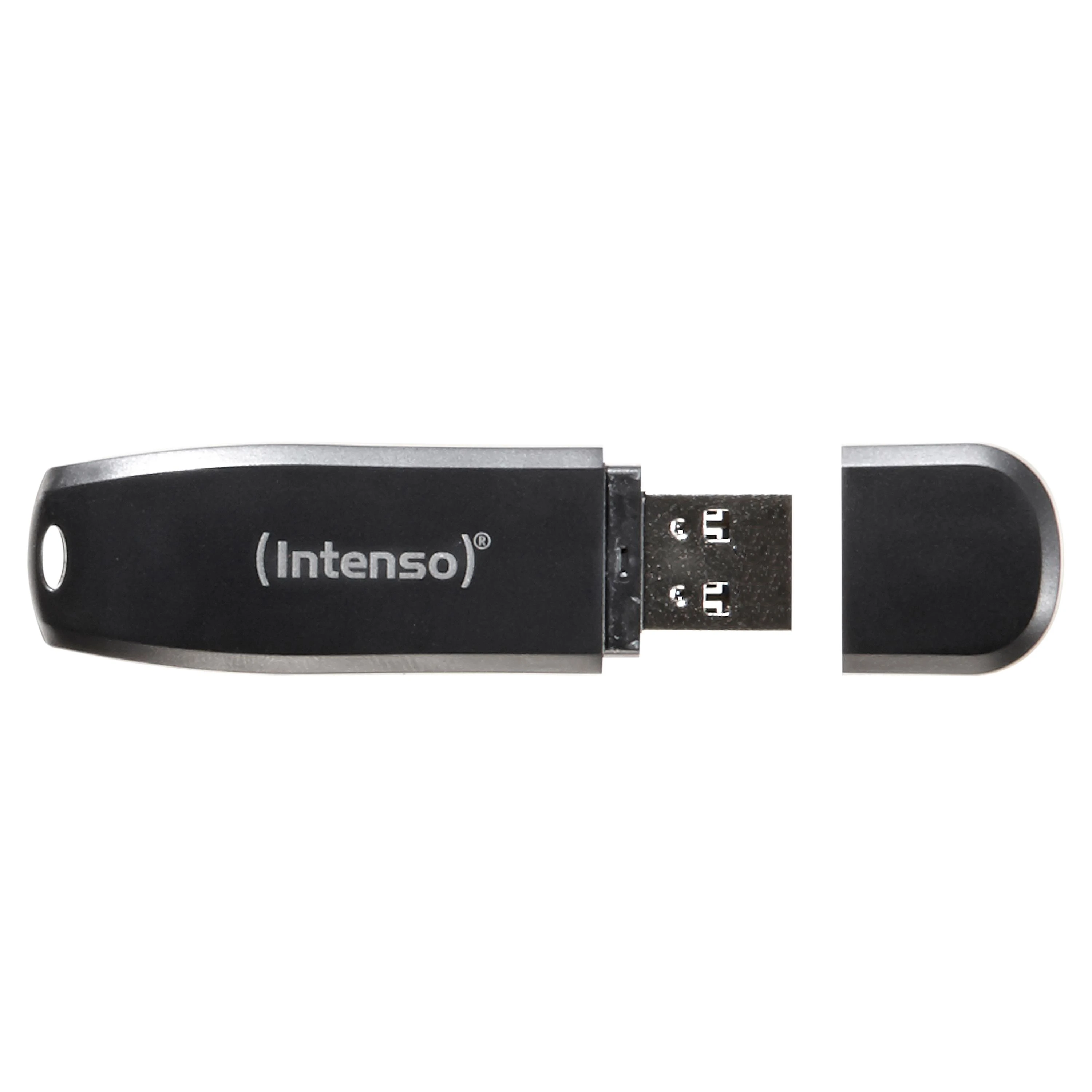 USB atmintinė 128GB USB 3.0 Intenso 3533491 Speed Line Juodas