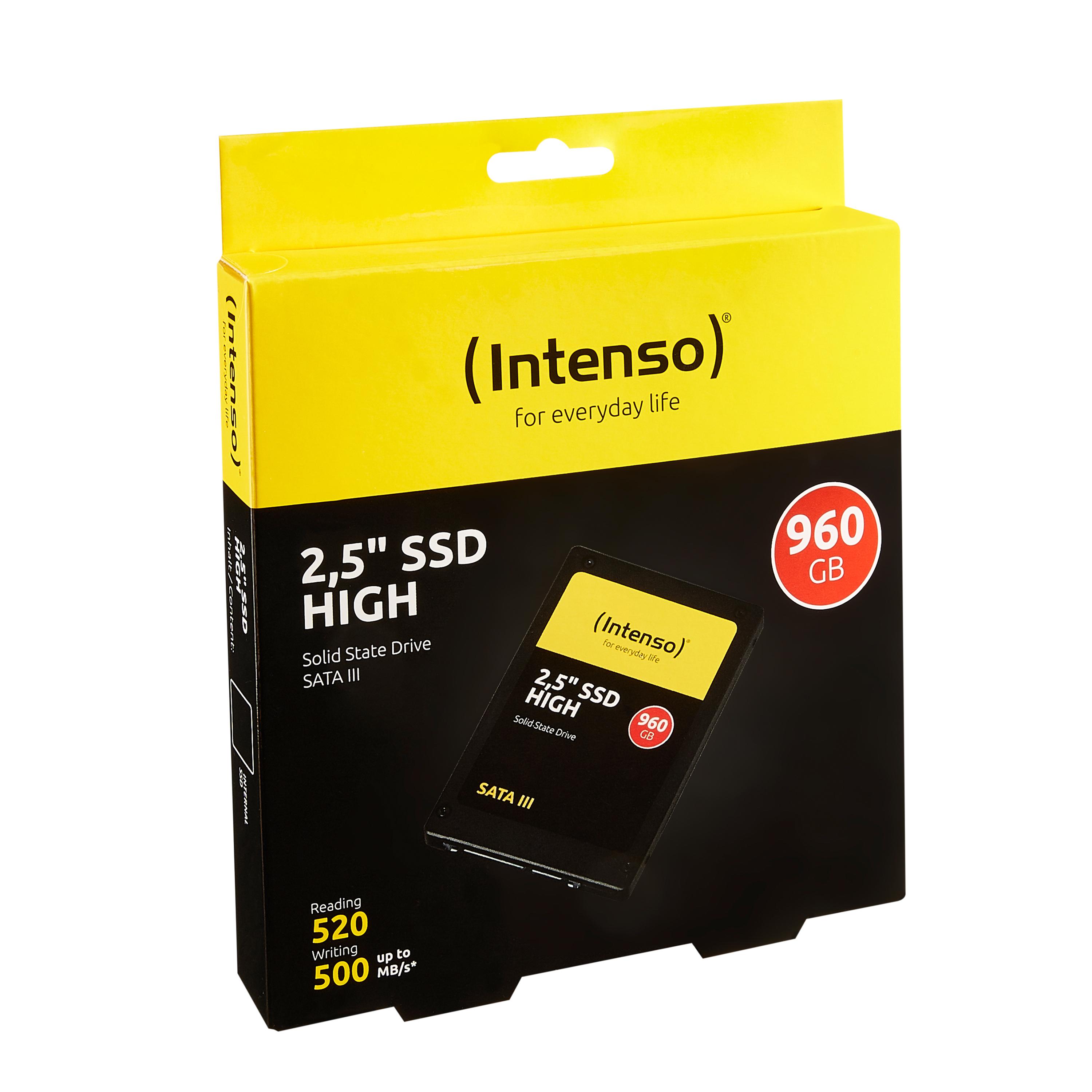 2,5 colio kietasis diskas 960 GB „Intenso High Performance“