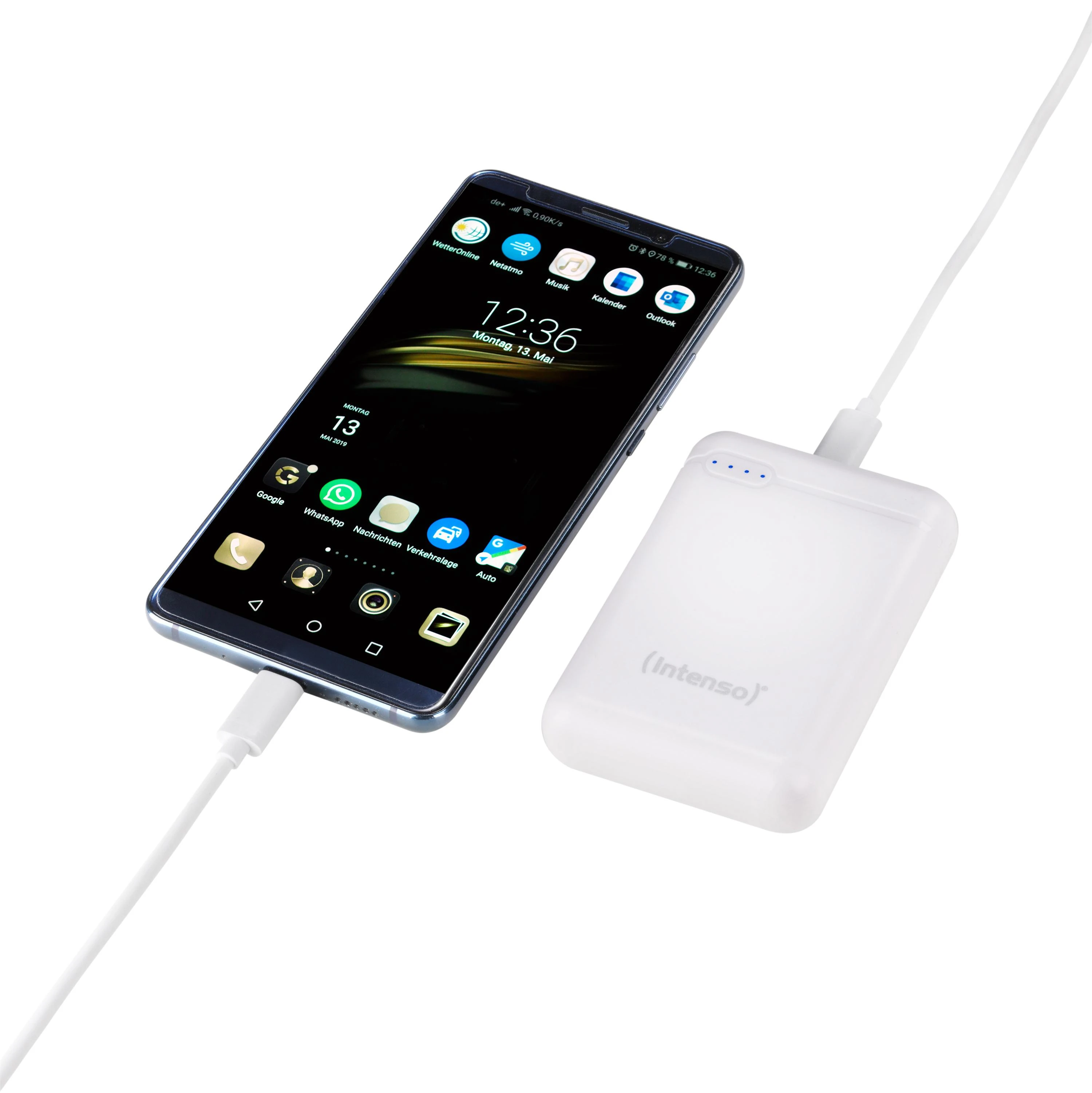 POWER BANK USB 10000MAH Baltas 7313532 INTENSO