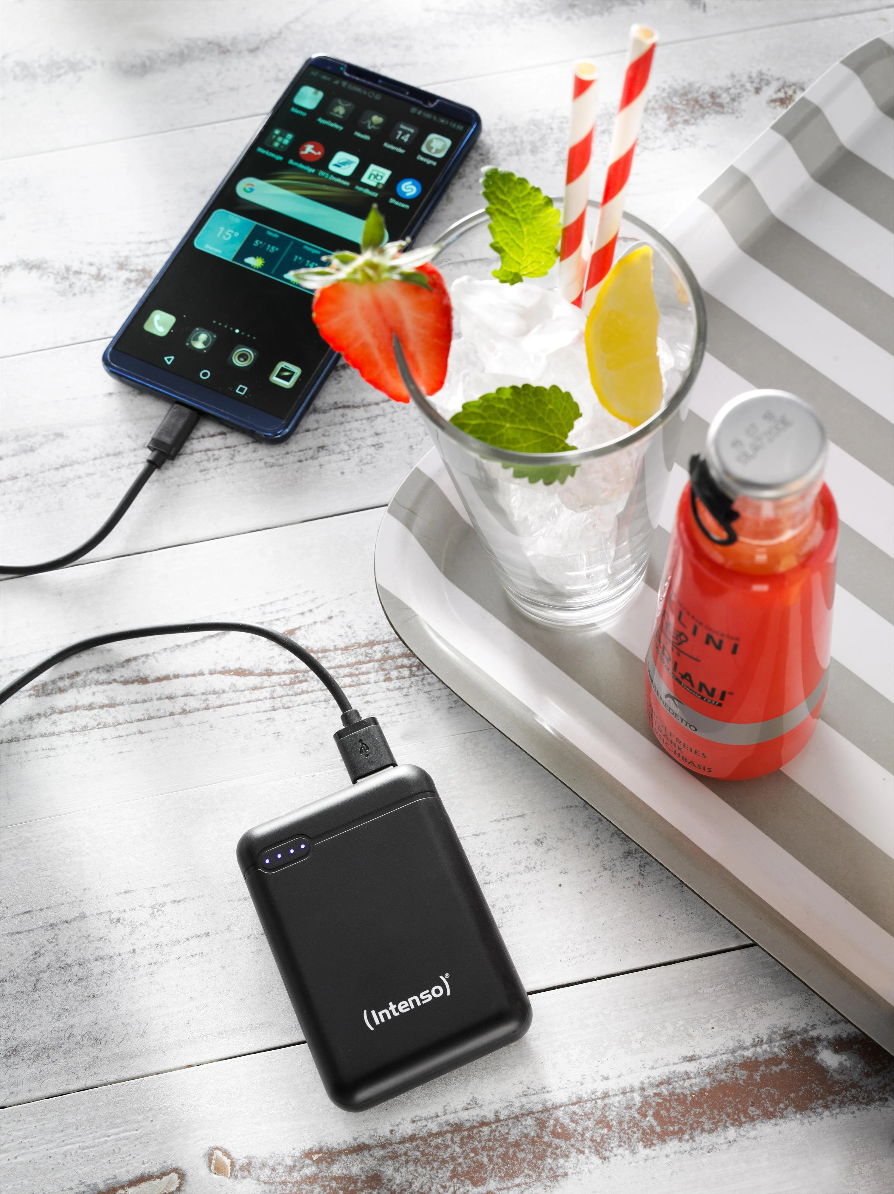 Intenso Powerbank XS10000 juoda 10000 mAh įsk. USB nuo A iki C tipo
