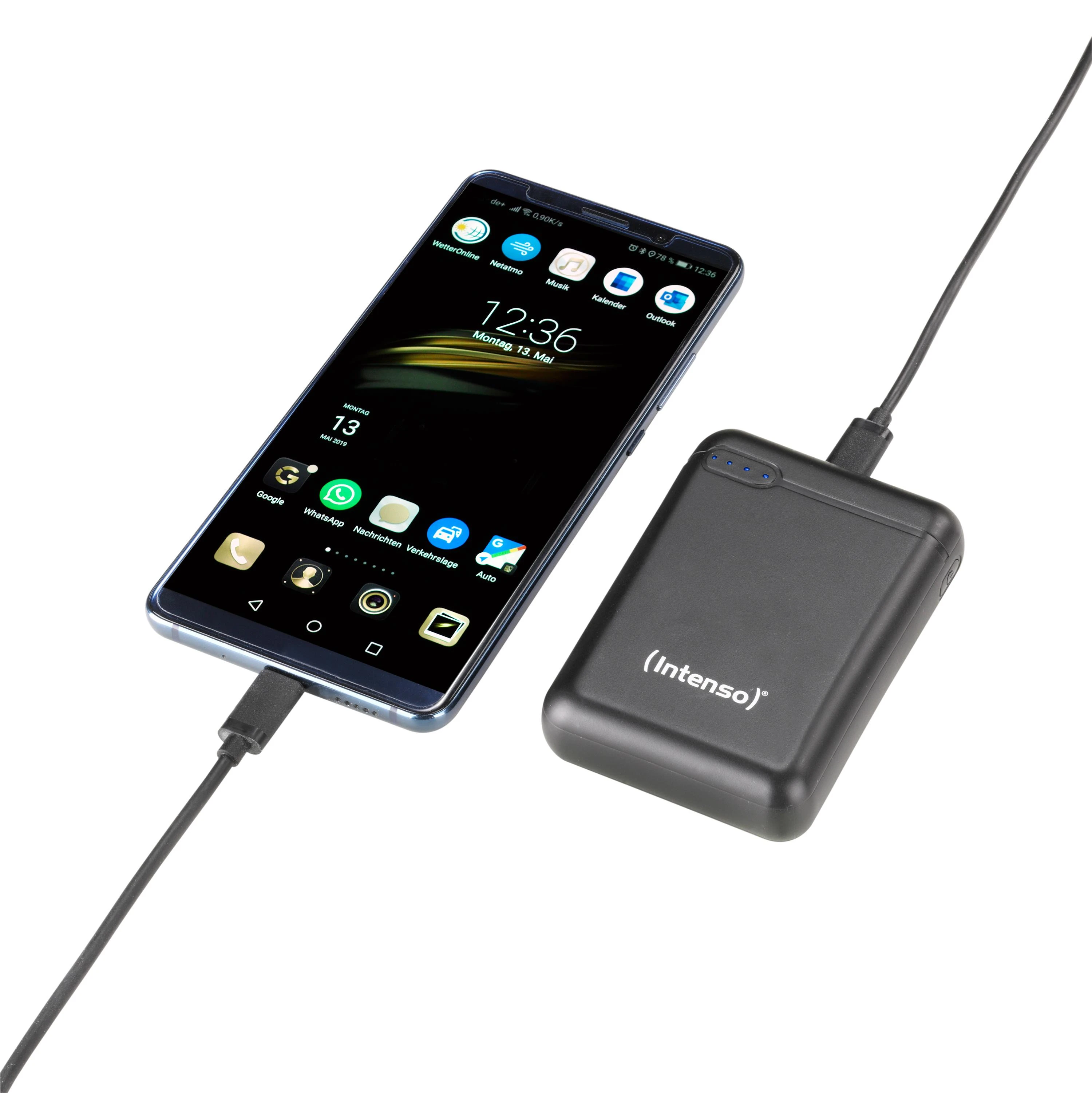 Intenso Powerbank XS10000 juoda 10000 mAh įsk. USB nuo A iki C tipo