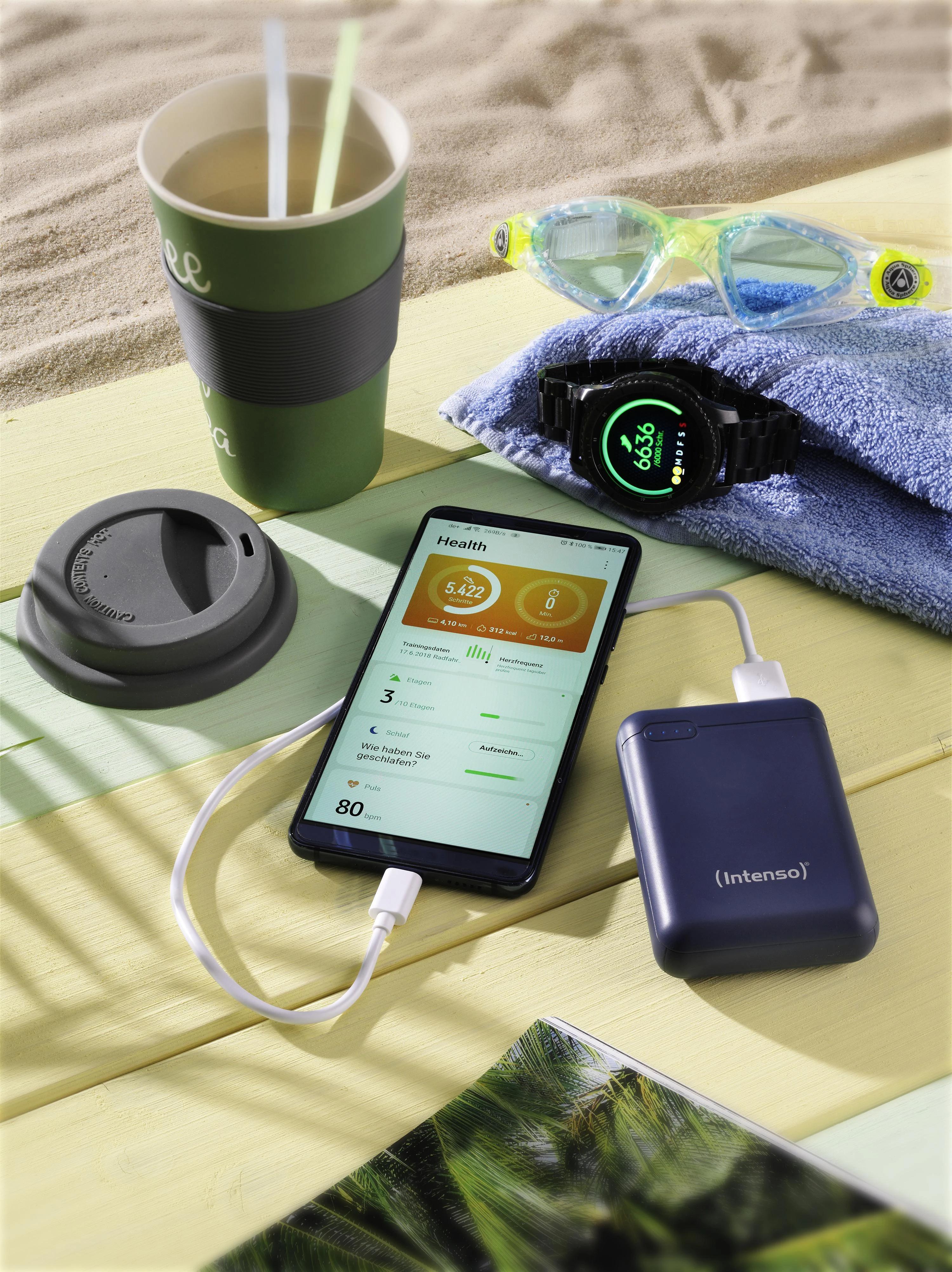 Intenso Powerbank XS10000 dkblue 10000 mAh įsk. USB nuo A iki C tipo
