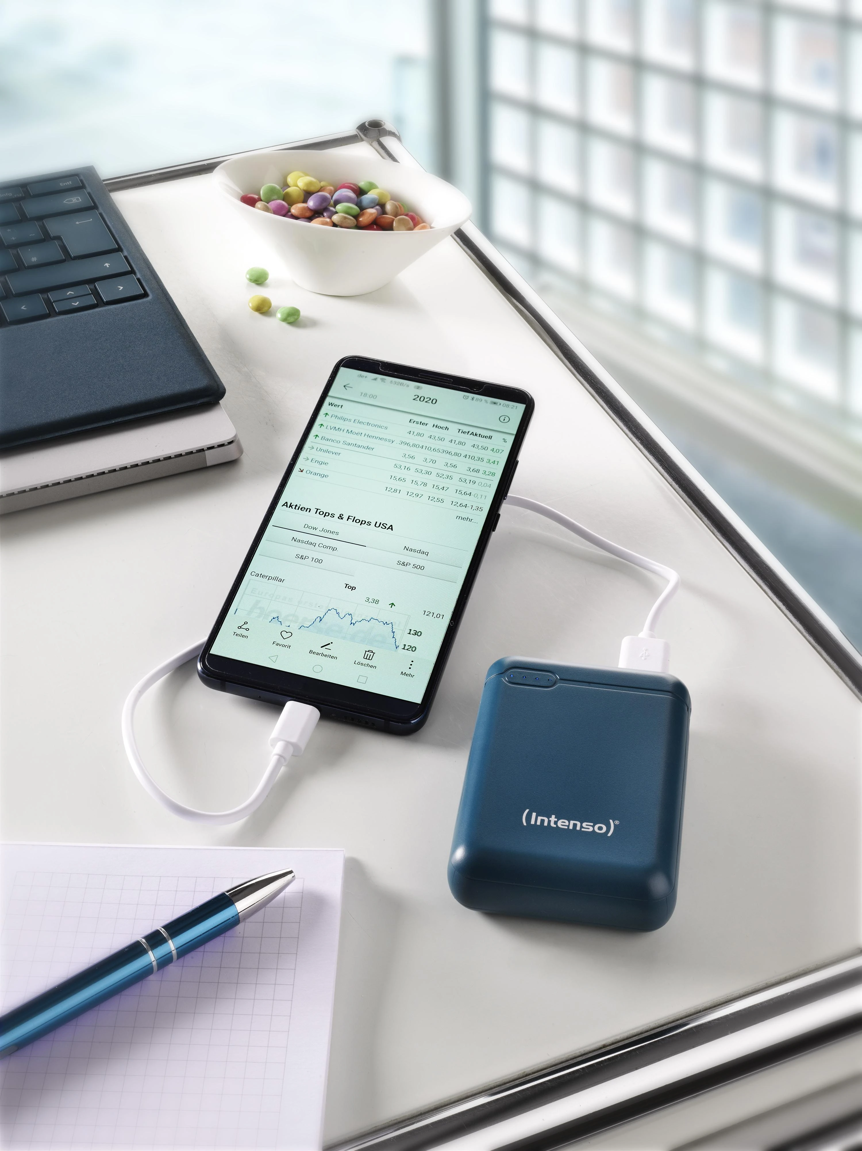 Intenso Powerbank XS10000 benzinas 10000 mAh įsk. USB nuo A iki C tipo