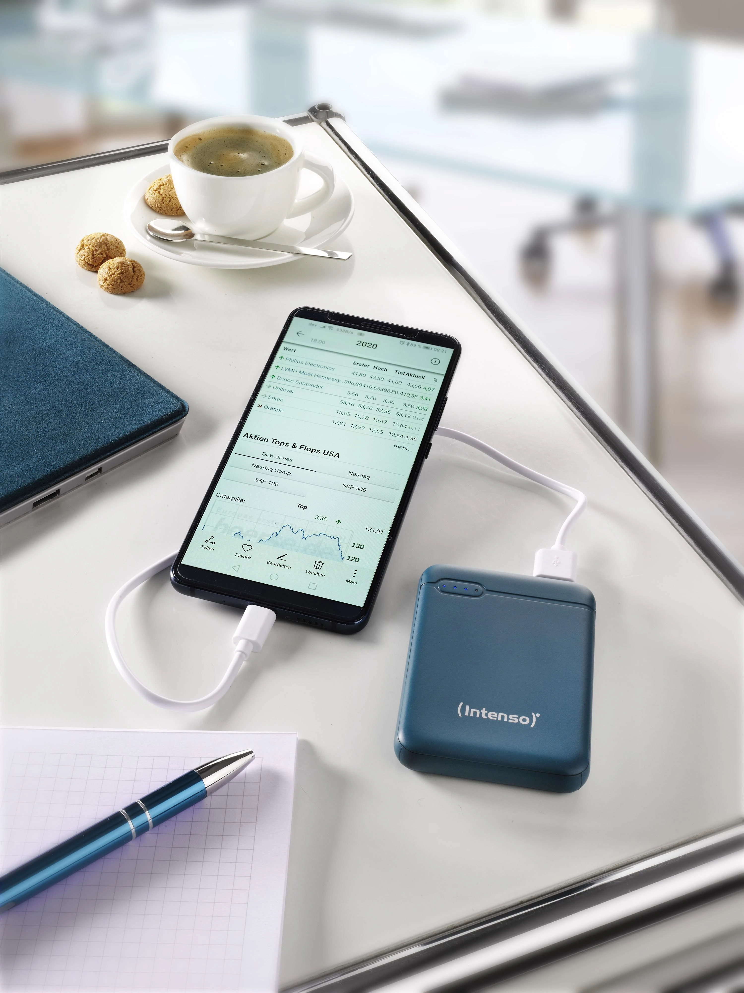 Intenso Powerbank XS5000 benzininis 5000 mAh įsk. USB nuo A iki C tipo