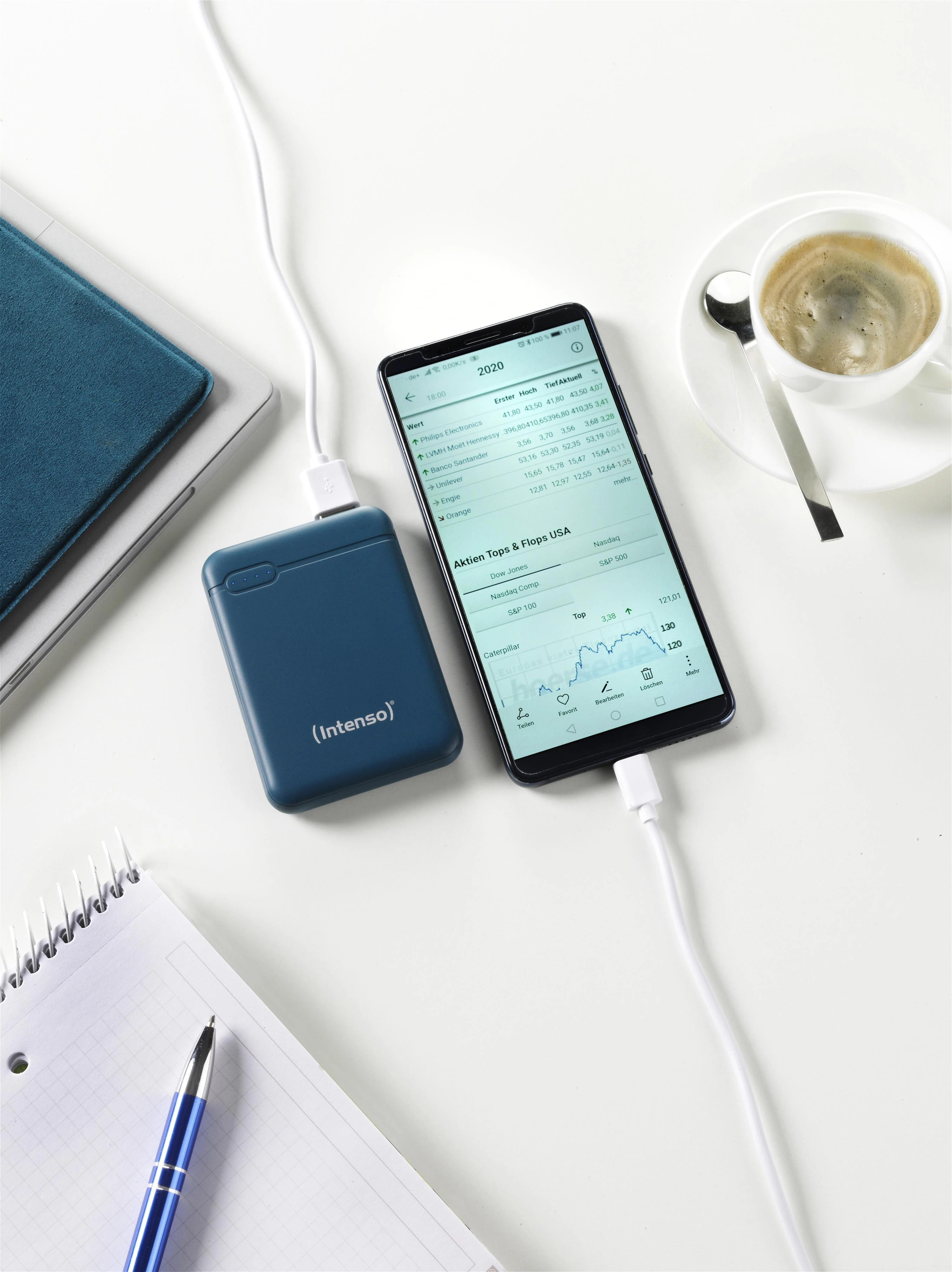 Intenso Powerbank XS5000 benzininis 5000 mAh įsk. USB nuo A iki C tipo