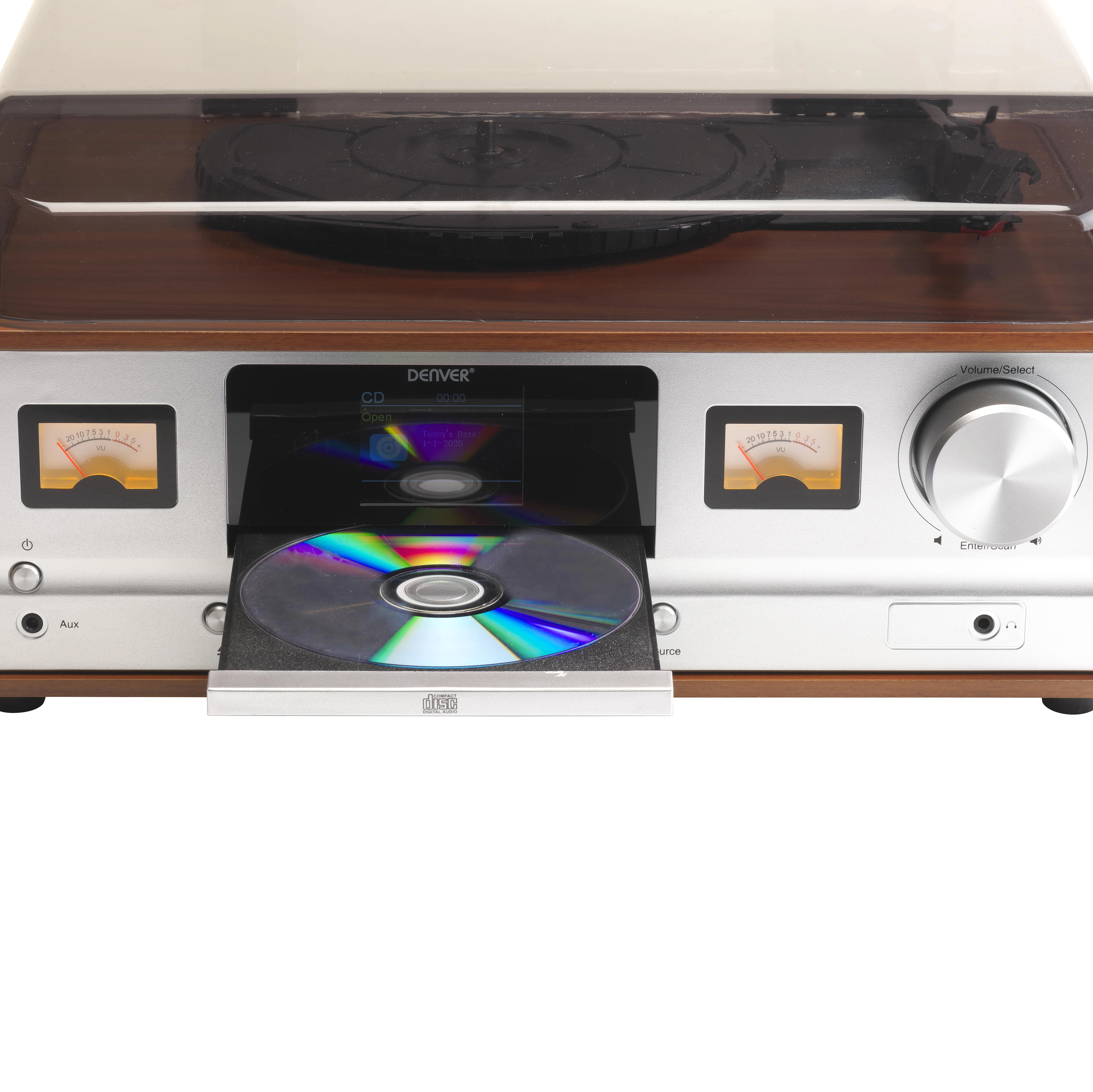 Muzikinis centras Denveris MRD-52 Lightwood