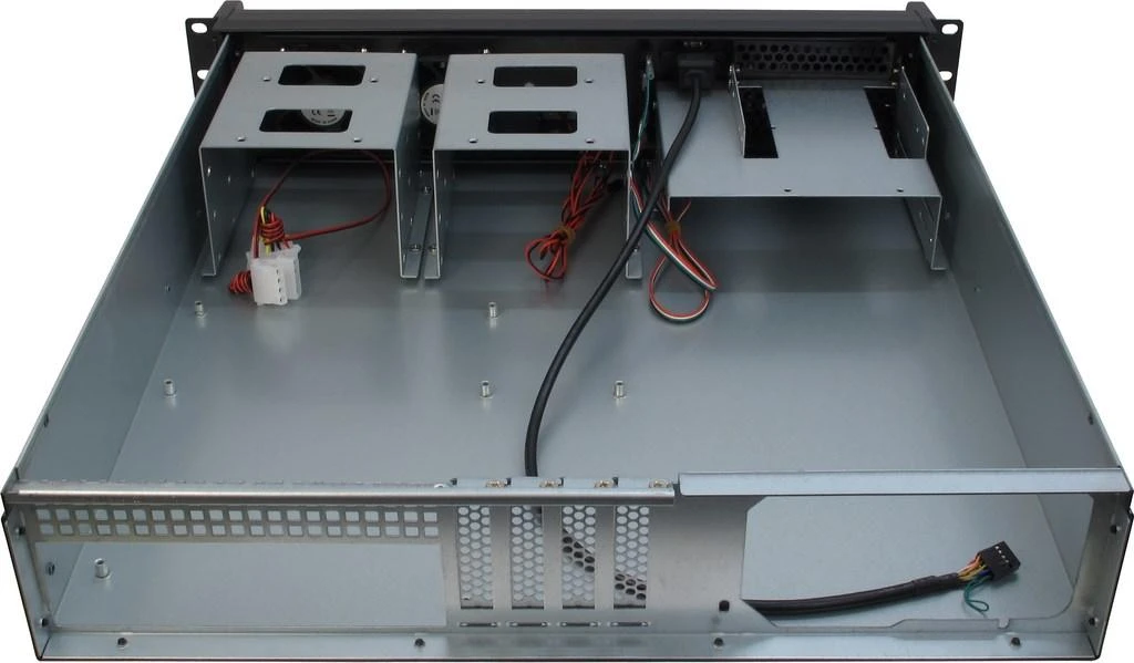 Serveris Inter-Tech 2U-2098-SK Rack Juodas