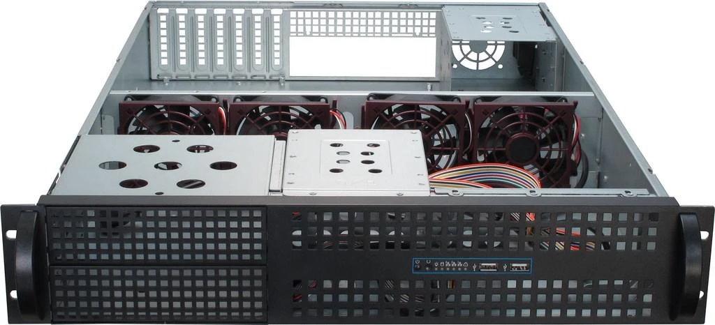 Inter-Tech 2U-2129-N, Server-case - juodas, 2 Hheneinheiten
