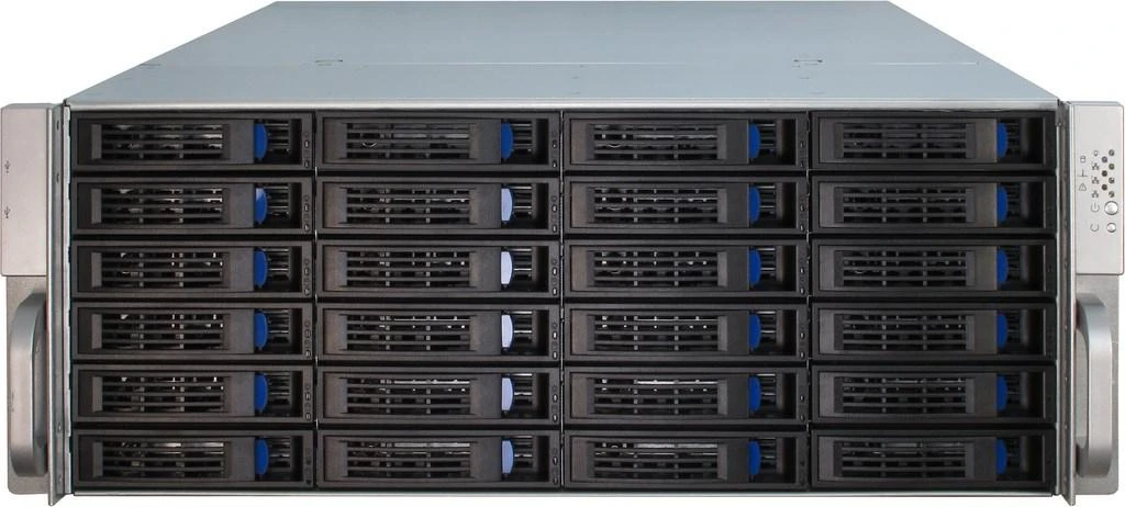 Inter-Tech 4U-4424 - Rack - Server - Metall - Juodas - Sidabrinė - ATX,EATX,EEB,Mini-ITX,uATX - 4U