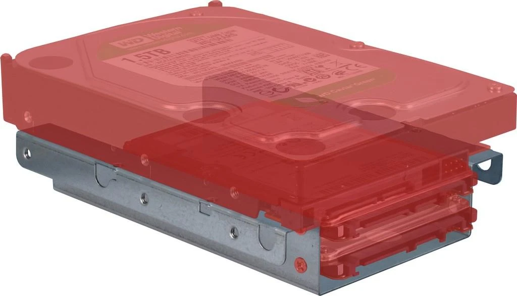 Inter-Tech metalinis SSD tvirtinimo rėmas su HDD šablonu