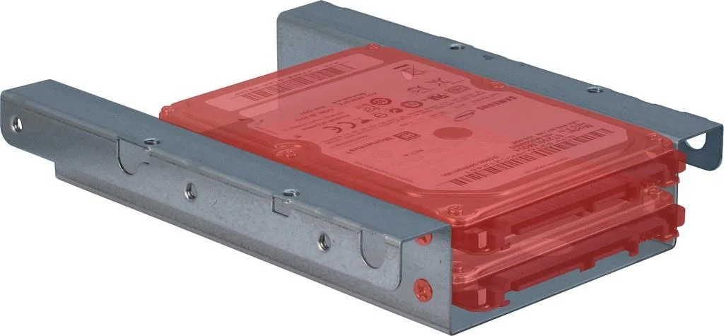 Inter-Tech 3,5 colio dėklas su dviem 2,5 colio SSD diskais