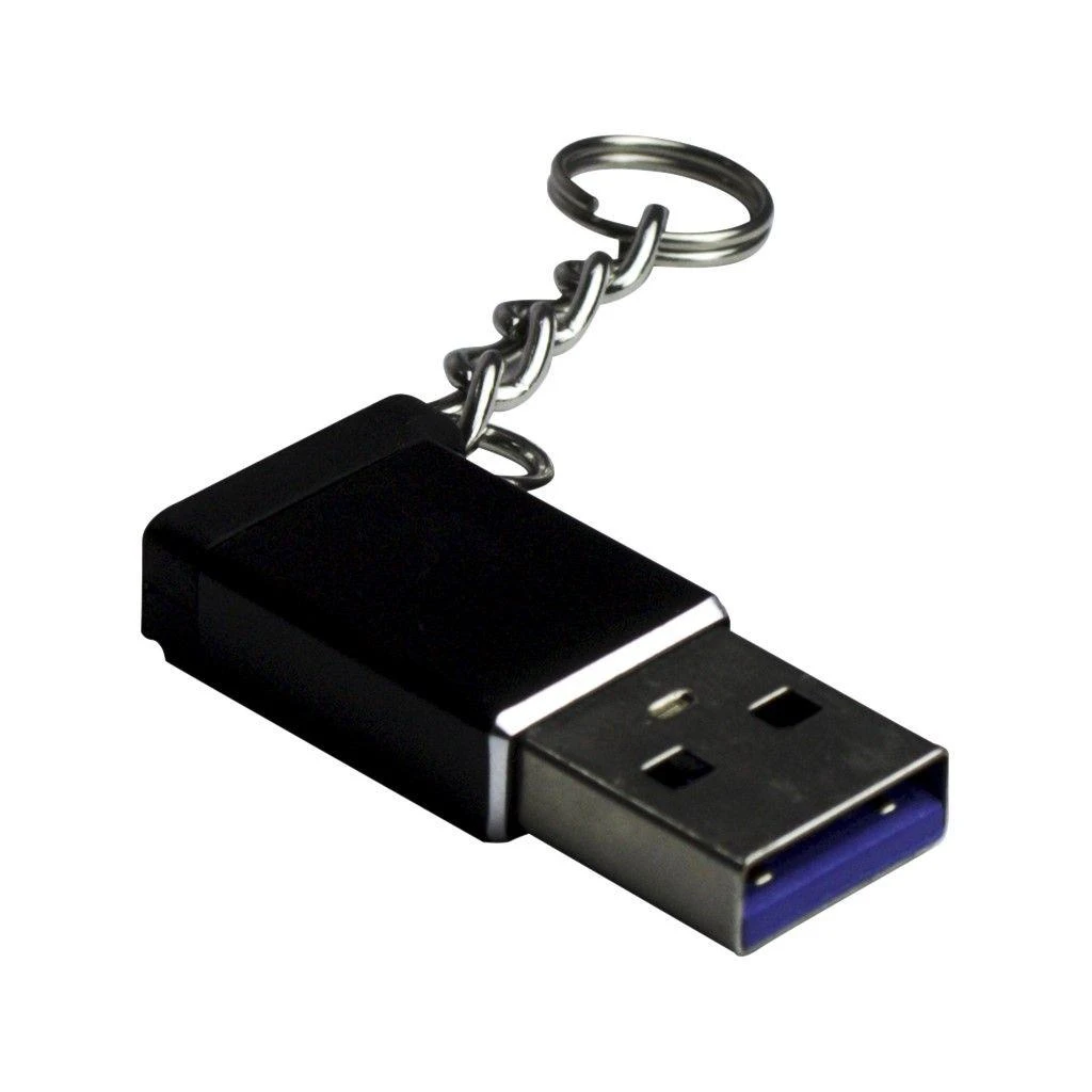 USB C tipo adapteris su raktų pakabuku