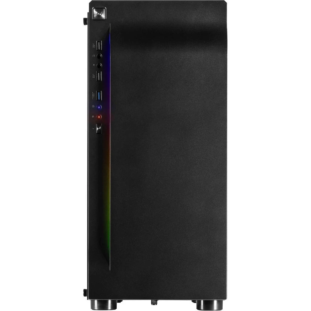Važiuoklė INTER-TECH A-3411 Creek Gaming Tower, ATX, 1xUSB3.0, 2xUSB2.0, maitinimo šaltinis pasirinktinai, Lango šoninis skydelis, LED lemputė priekyje, integruotas RGB LED, Juodas