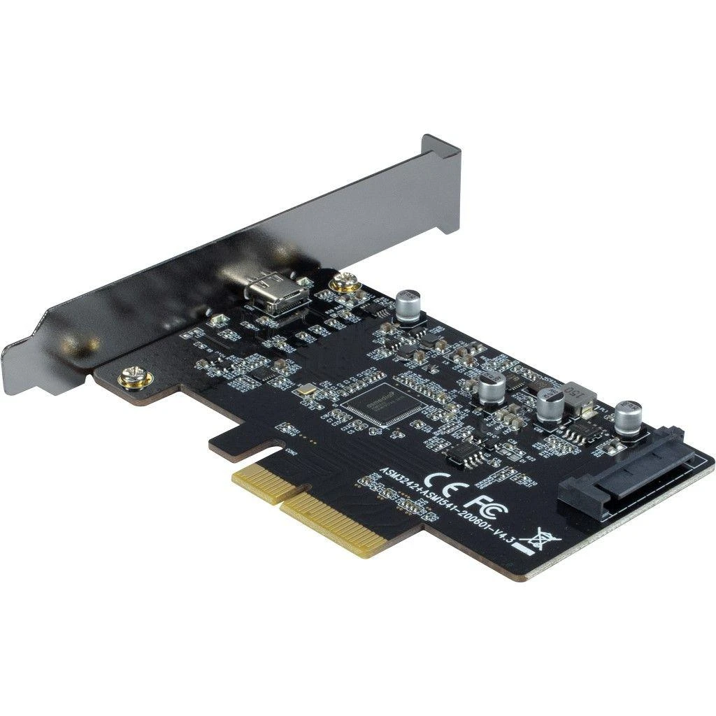 Inter-Tech Inter-Tech PCIe Adapteris Karte ARGUS KC-008, PCIeX4->USB3.2 retail