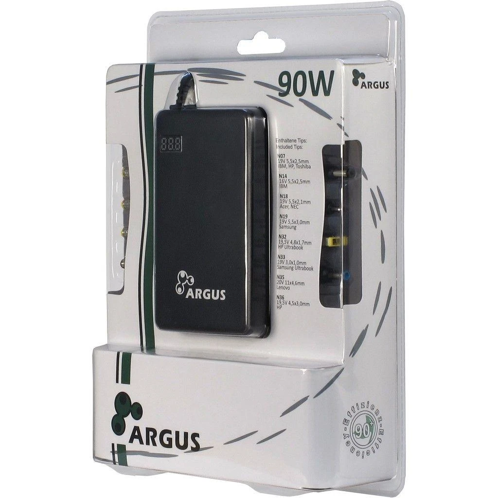 Nešiojamojo kompiuterio maitinimo adapteris Inter-Tech 90 W, 6 A, 20 V (88882156)