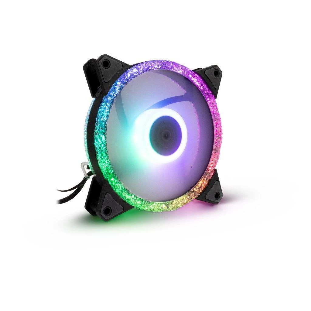 Argus RS-07 RGB ventiliatorius su kristaliniu žiedu