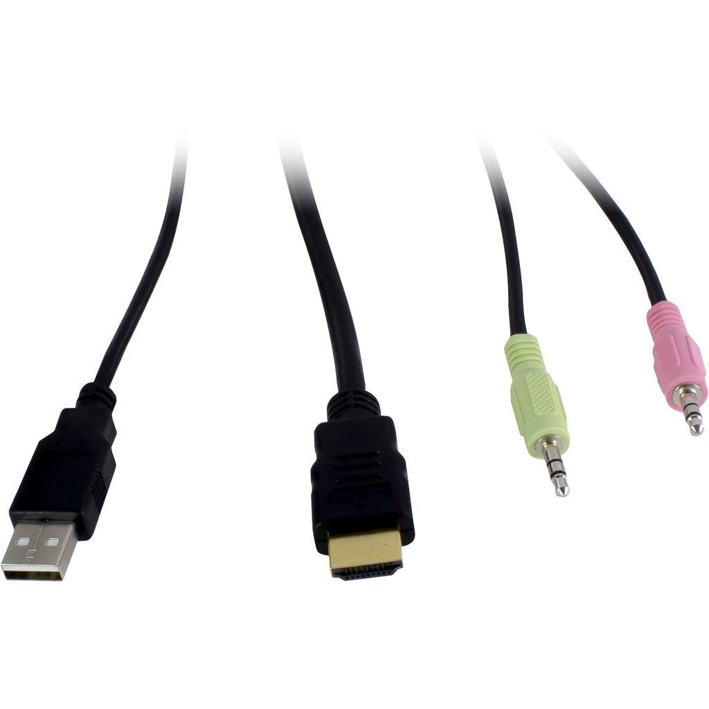 Inter-Tech KVM jungiklis AS-22HA HDMI, 2 prievadų, metalinis