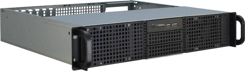 Inter-Tech 2U 20240, Server-case - juodas, 2 Hheneinheiten