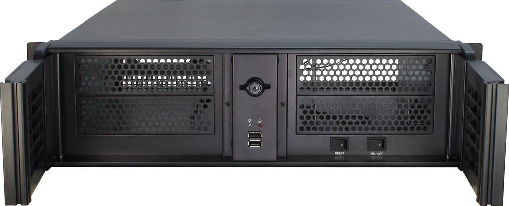 Inter-Tech 3U-3098-S, Server-case - juodas, 3 Hheneinheiten
