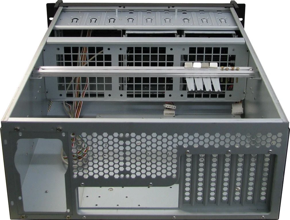 ITL Inter-Tech IPC 4U-4129L Stovas Metalinis, Sidabras
