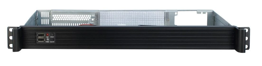 Inter-Tech 1U K-126L, Server-case - juodas, 1 Hheneinheit