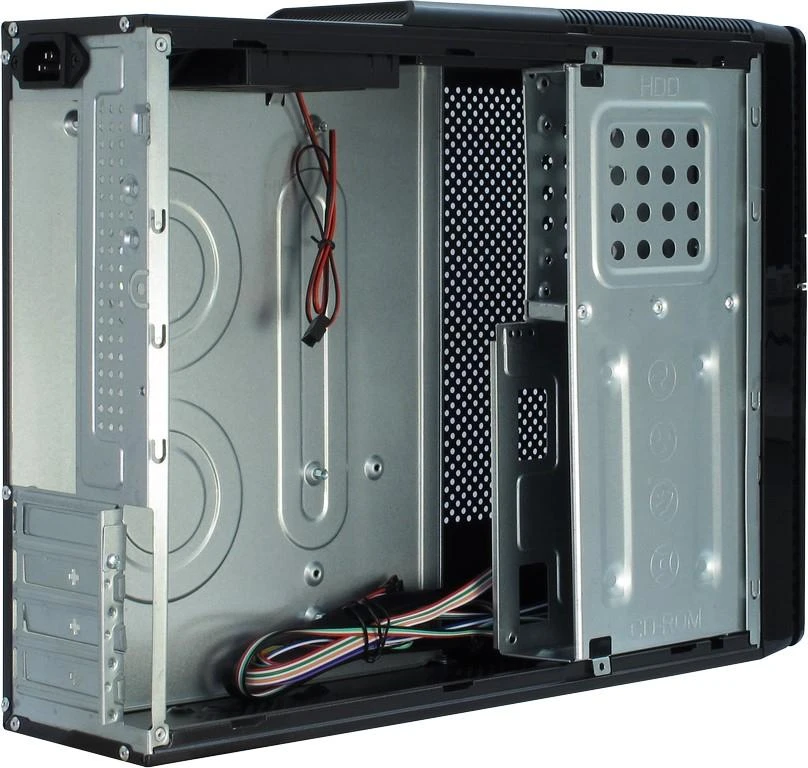 „Inter-Tech IT-607“, bokšto tipo korpusas - juodas