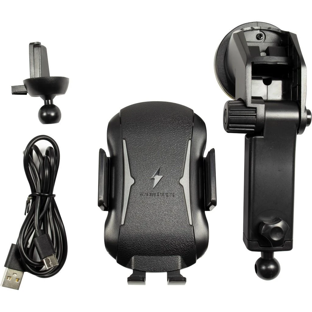 Įkroviklis Inter-Tech Inter-Tech Kfz-Schnellladegerät MTH-100-10W Qi Wireless,schw