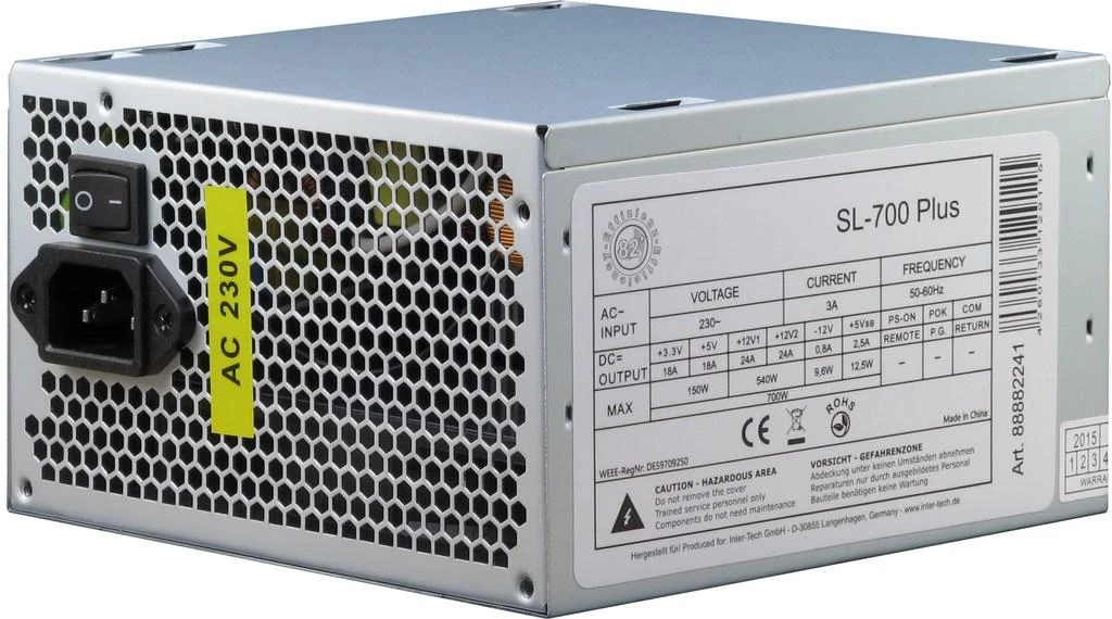 700 W Inter-Tech SL-700 Plus ATX