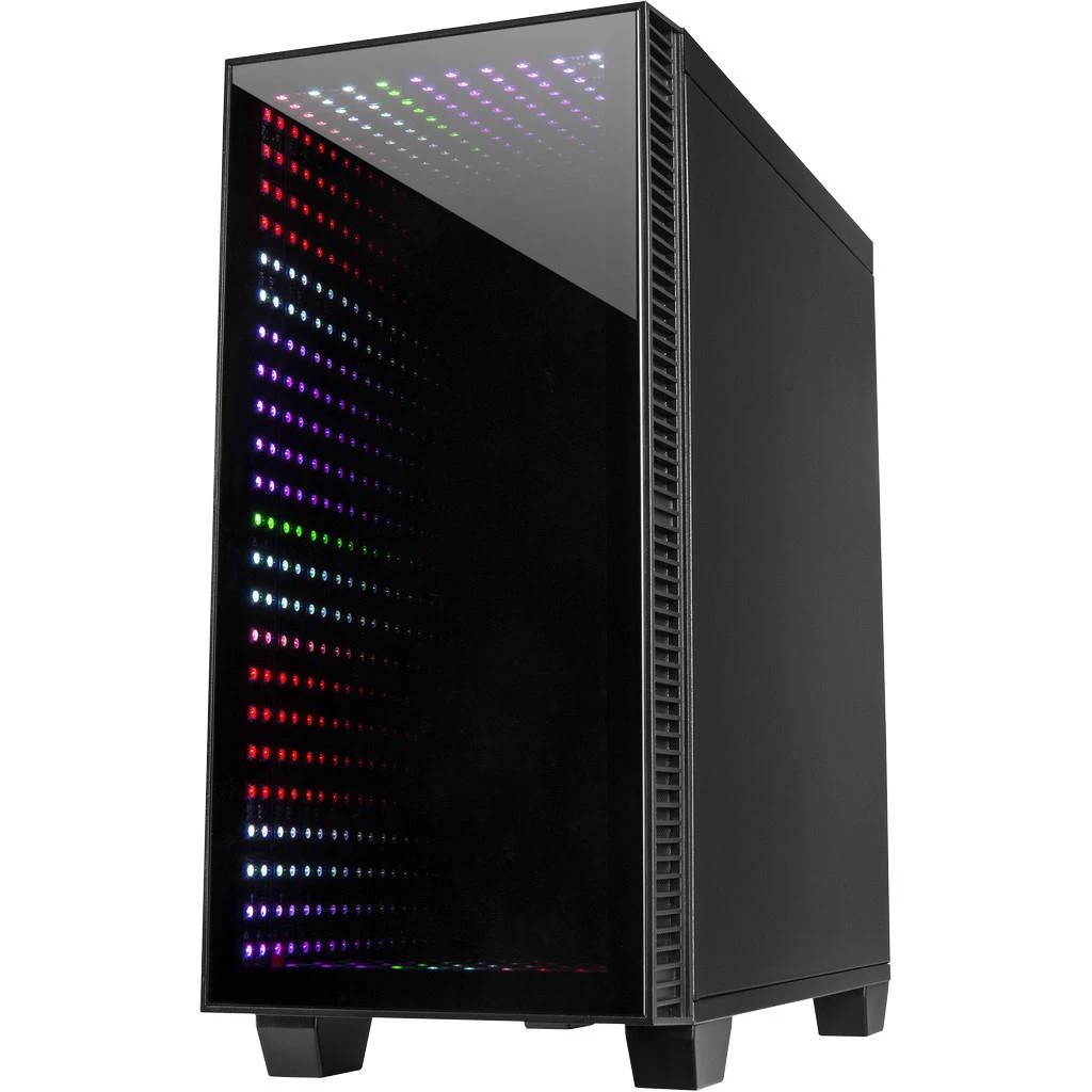 Važiuoklė INTER-TECH X-608 INFINITY MICRO, microATX, RGB, priekinis ir šoninis grūdintas stiklas, be maitinimo šaltinio