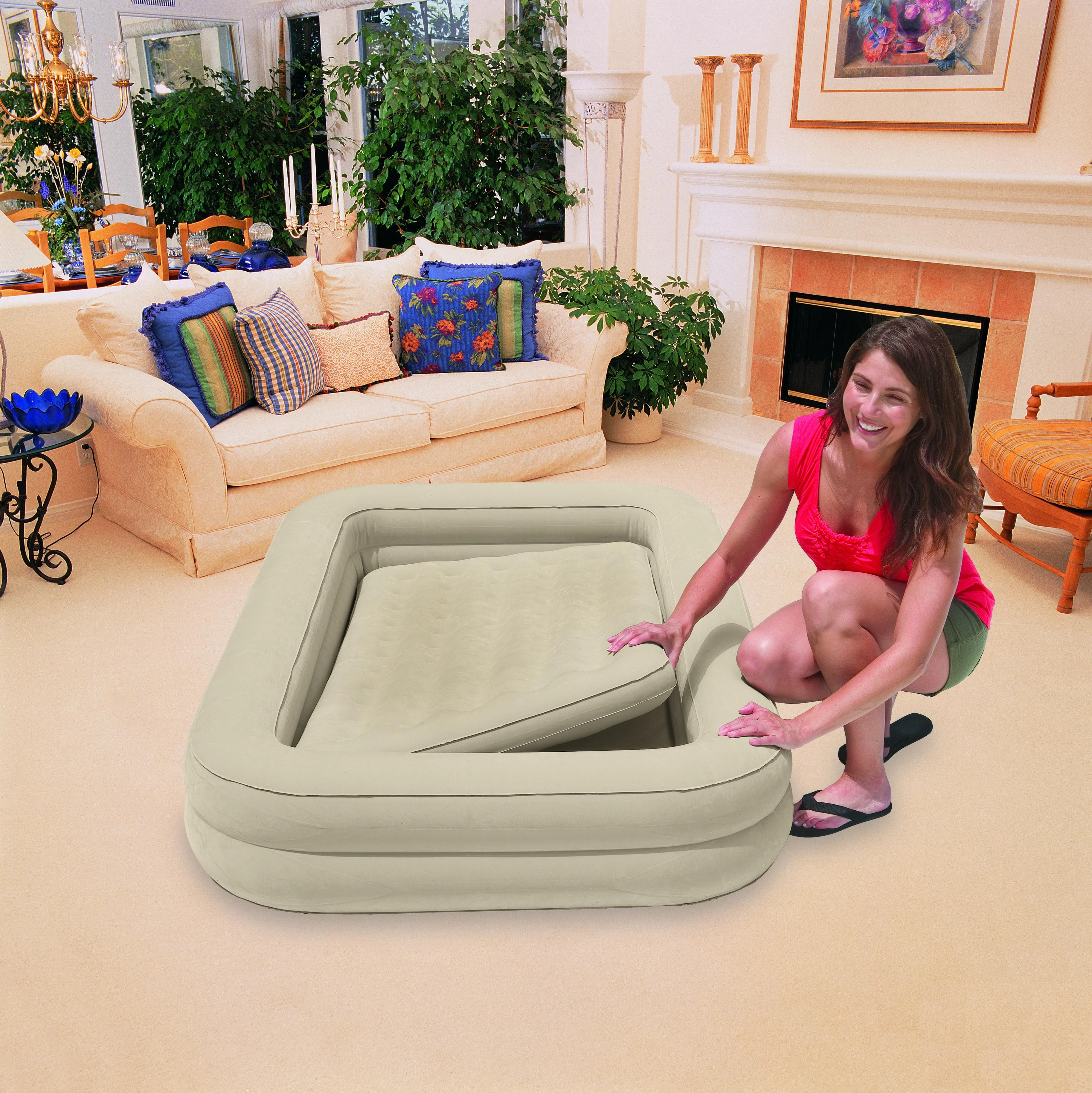 Intex Pripučiamas čiužinys-lova vaikams 66810NP 107x168x25cm 3-6m.