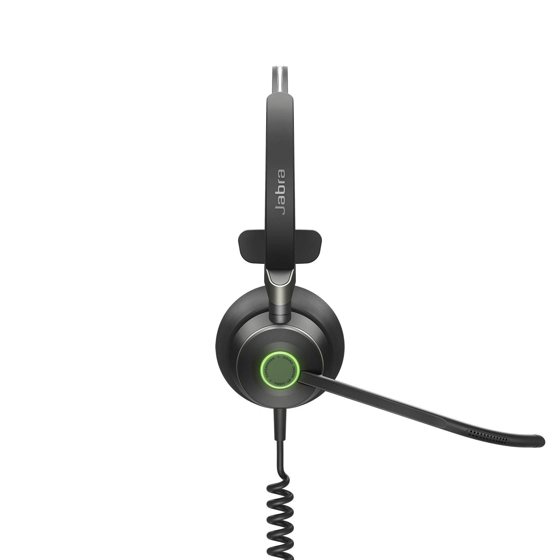 Jabra Engage 50 Mono su šviečiančiu indikatoriumi