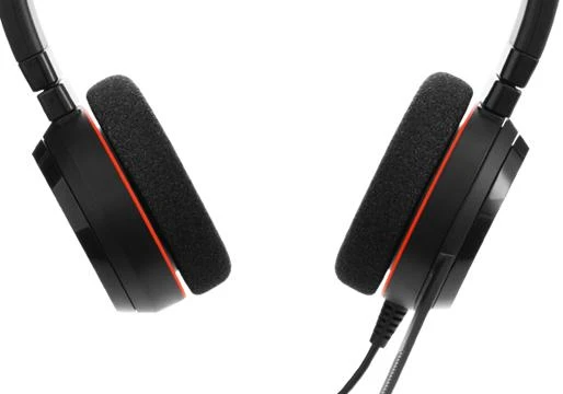 Ausinės JABRA EVOLVE 20 UC Stereo USB su lankeliu ant galvos triukšmo slopinimas USB jungtis su užtildymo mygtuku ir garsumo valdymu ant laido