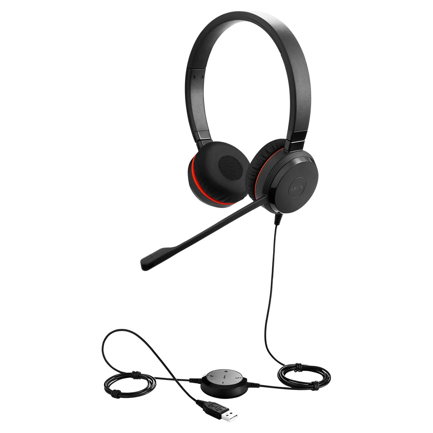 JABRA Evolve 20SE MS stereo Special Edition ausinės on-ear su laidu USB Certified skirta Skype skirta Business
