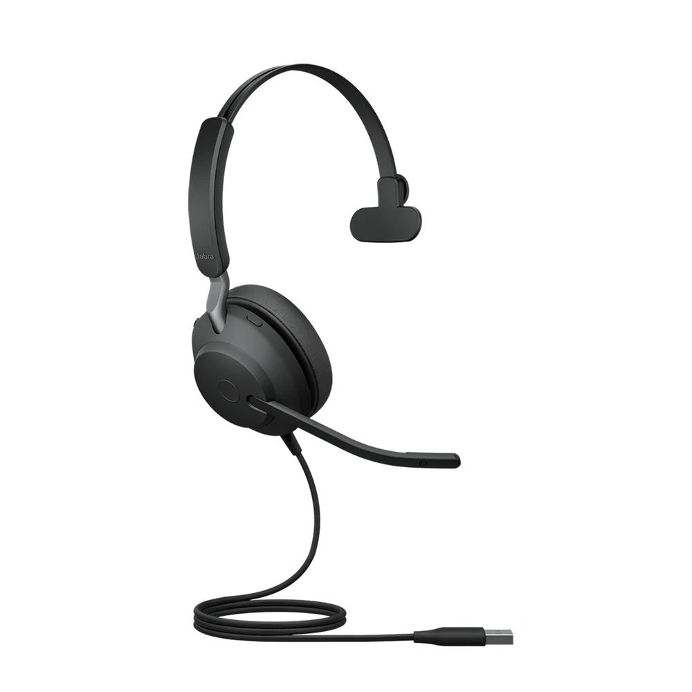 Jabra Evolve2 40 laidinės ausinės USB-A jungtimi