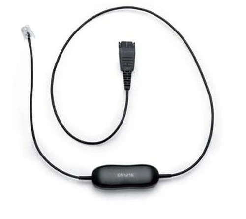 „Jabra Smart Cord QD“ į RJ9 tiesusis laidas, 8 padėčių jungiklio konfigūratorius, skirtas „Avaya one-X“ telefono sistemos skirtukui, 96XX serijai