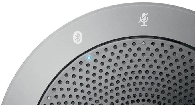 JABRA SPEAK 510 MS garsiakalbis, skirtas UC ir amp; BT USB konferencijos sprendimas 360 laipsnių mikrofono prijungimo ir atkūrimo nutildymo ir garsumo mygtukas