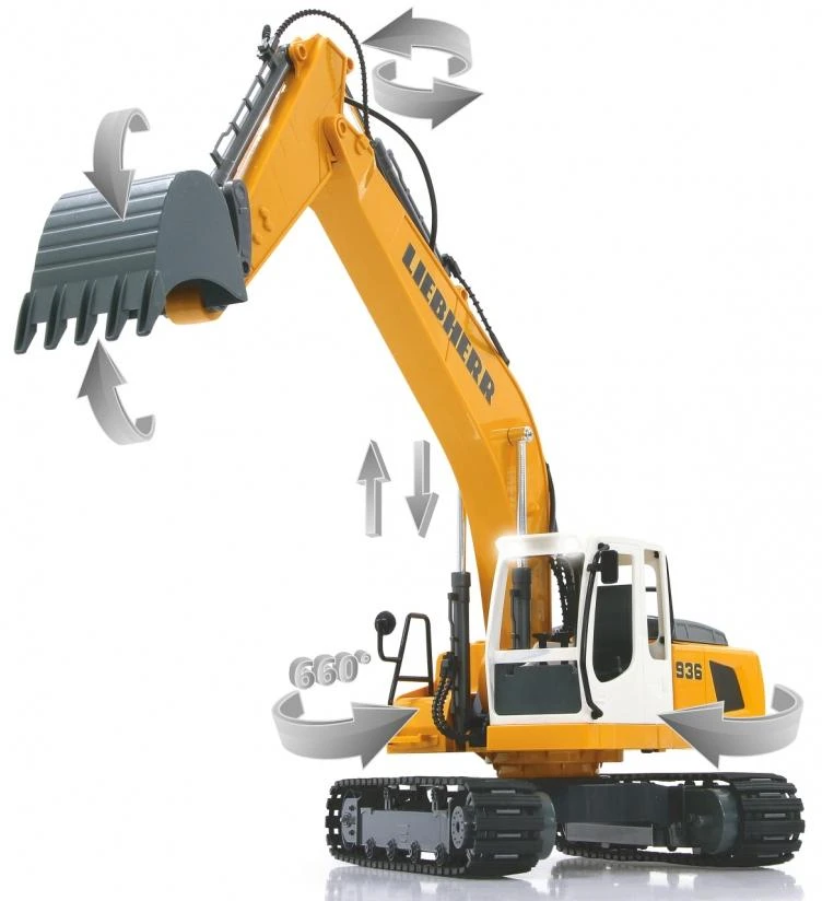 Carruzzo Jamara Liebherr R936 Radijo bangomis valdomas (RC) modelis Ekskavatorius Elektrinis variklis 1:20