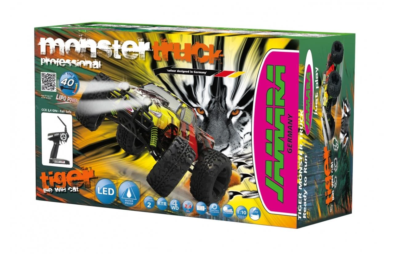 Jamara Tiger Monstertruck, 1:10, 4WD, LED, NiMh, 2.4G (503853)