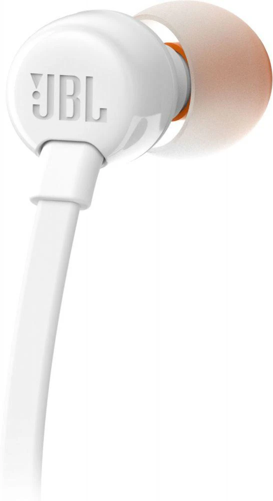Ausinės JBL TUNE T110 Pure Bass Sound baltos
