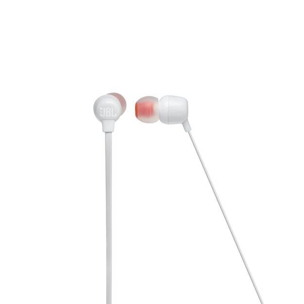 Belaidės ausinės JBL Tune 115BT Pure Bass Sound, Bluetooth, Baltos |  Varle.lt