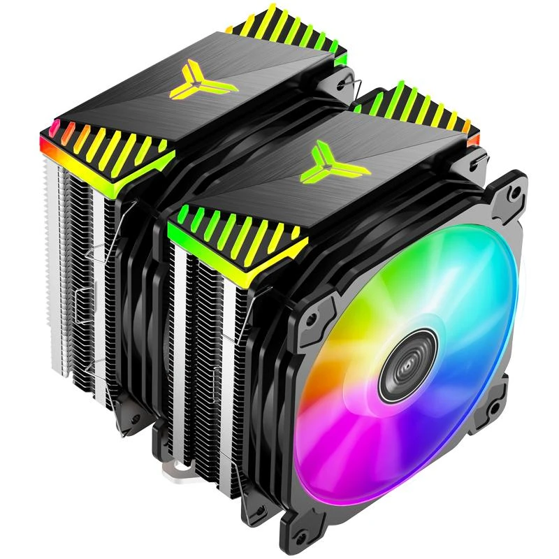 Jonsbo CR-2000 GT procesoriaus aušintuvas Dual Tower, ARGB – 2x 120mm, juodos spalvos