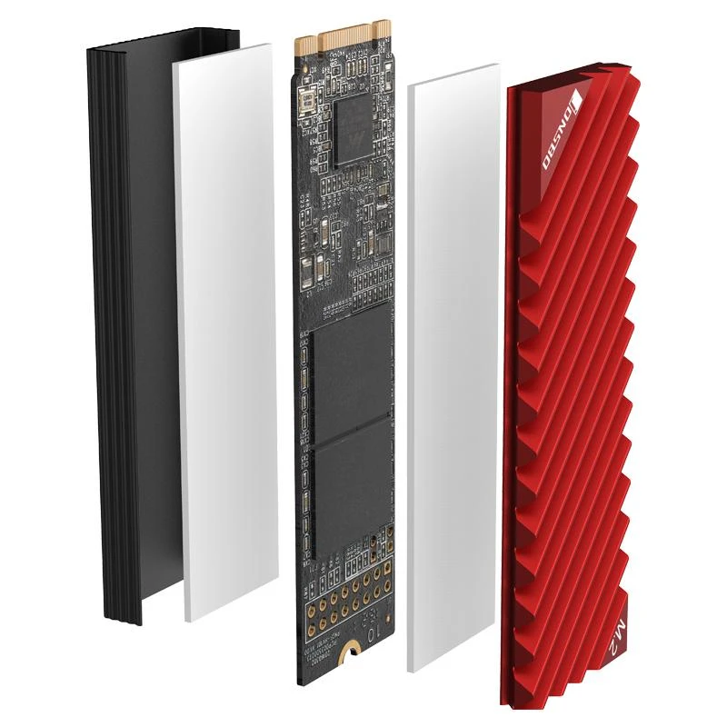 Jonsbo M. 2-3 radiator SSD M.2 - raudona