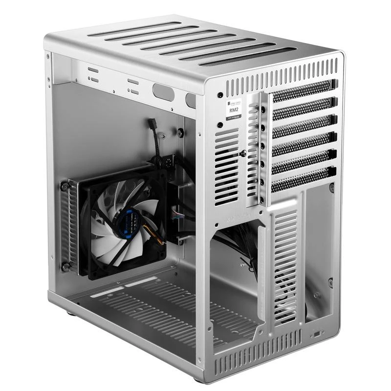 Jonsbo RM2 PC-kompiuterio korpusas, Midi-Tower, ATX – sidabro spalvos
