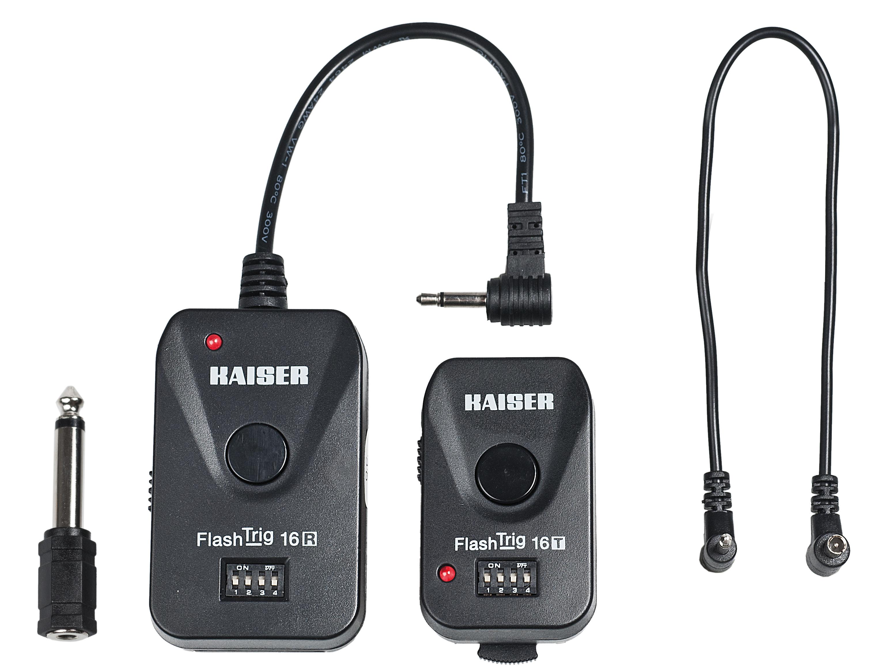 Verschiedene Kaiser FlashTrig 16 radijo paleidiklis, skirtas Studio Flash 7016