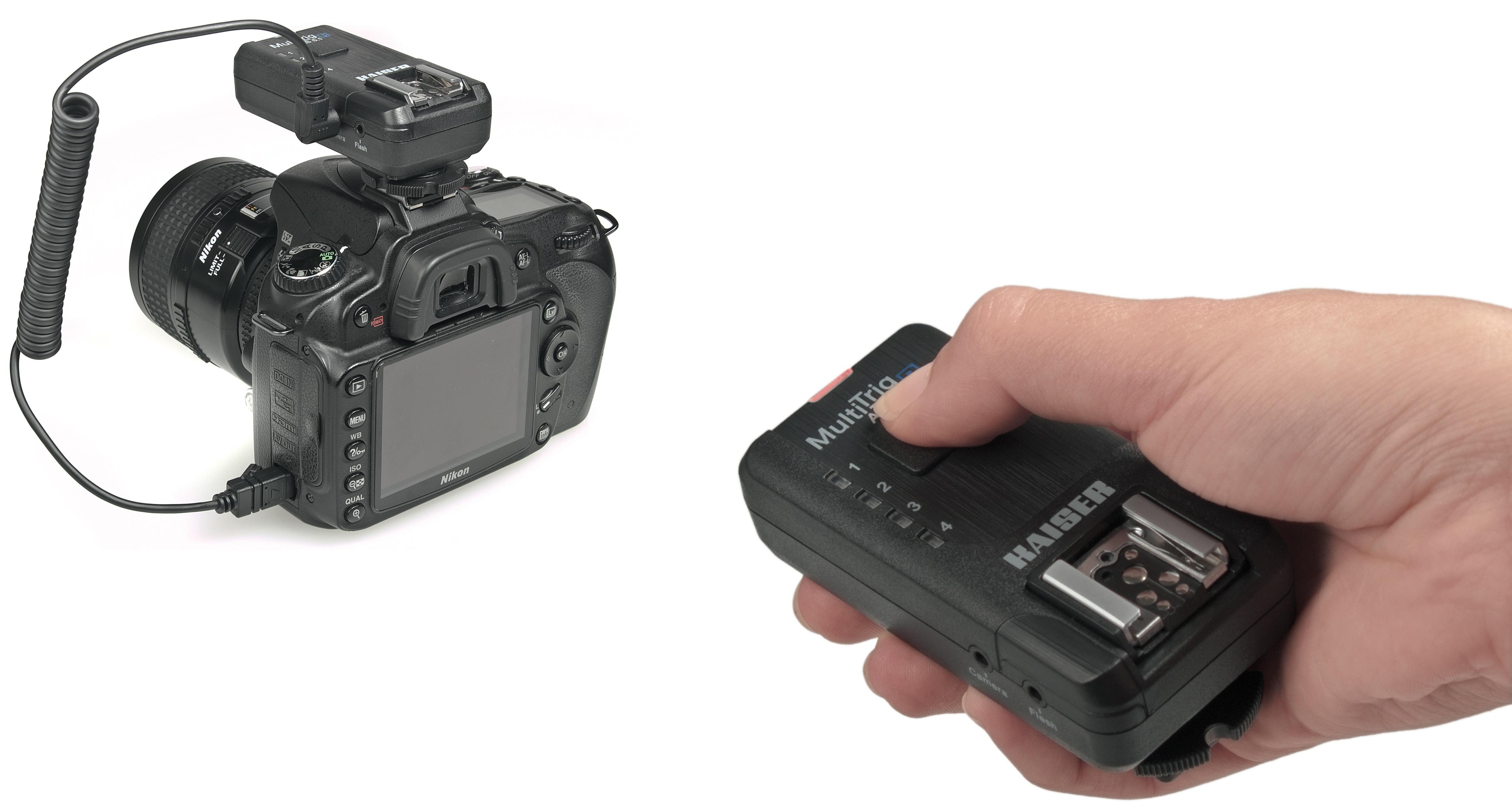 Kaiser MultiTrig AS 5.1 radijo paleidimo rinkinys, skirtas fotoaparatui ir blykstei
