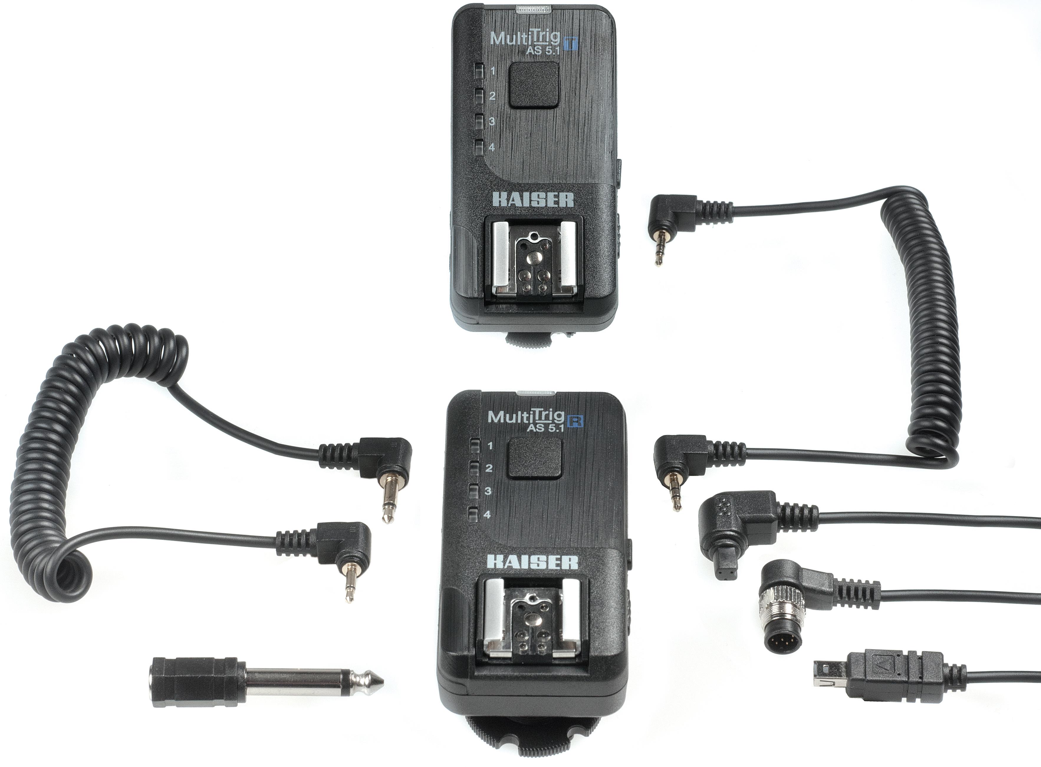 Kaiser MultiTrig AS 5.1 radijo paleidimo rinkinys, skirtas fotoaparatui ir blykstei