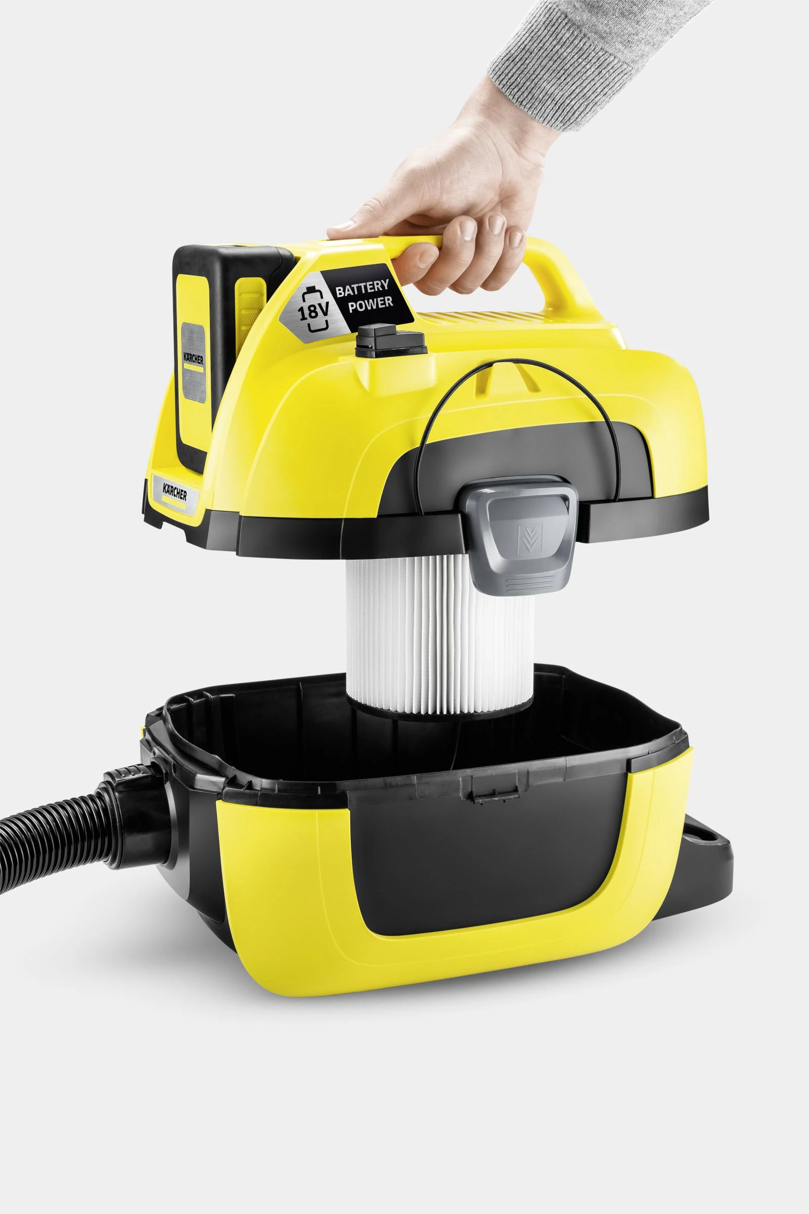 Karcher Akumuliatorinis dulkių siurblys WD 1 Compact Battery Set 18 V